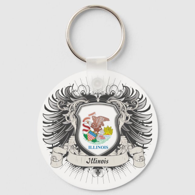 Illinois Crest Keychain (Front)