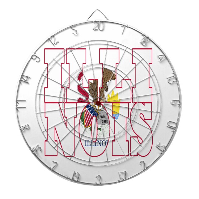 Illinois Dart Board (Front)