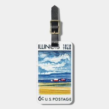Illinois Farmland Postage Luggage Tag by camcguire at Zazzle