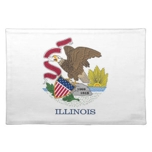 Illinois Flag American MoJo Placemat
