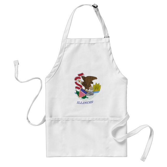 Illinois Flag Apron (Front)