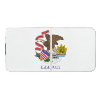 Illinois Flag Beer Pong Table