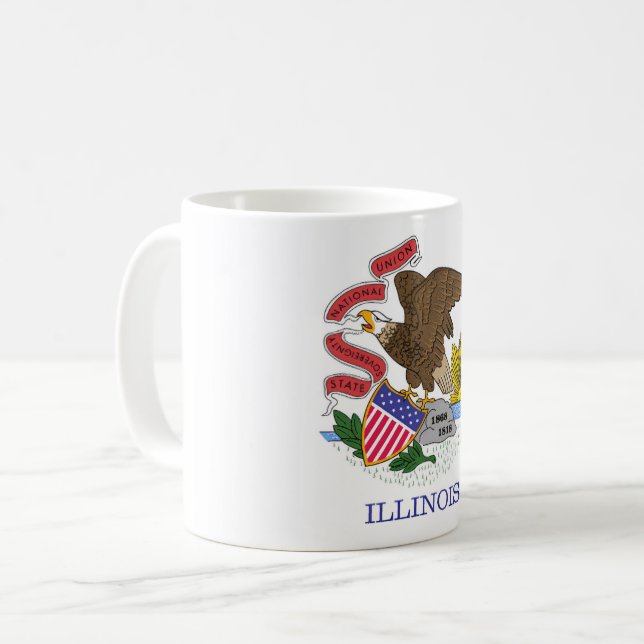 Illinois Flag Coffee Mug (Front Left)