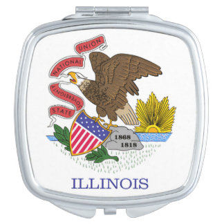Illinois Flag Compact Mirror