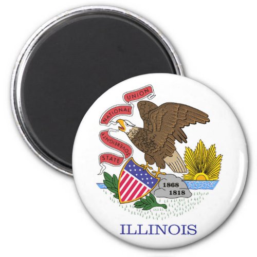 Illinois Flag Magnet