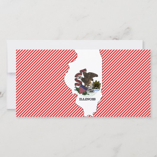 Illinois Flag Map (Front)