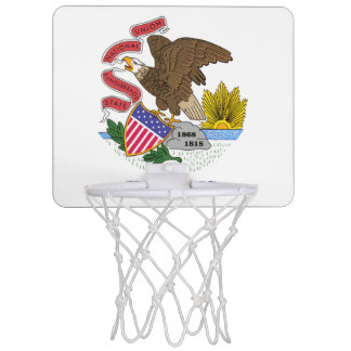 Illinois Flag Mini Basketball Hoop