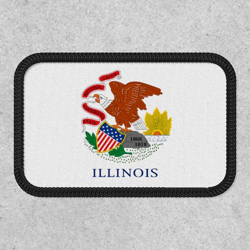 Illinois Flag Patch