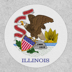 Illinois Flag Patch
