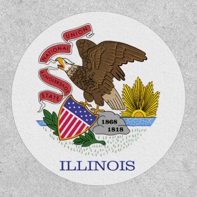 Illinois Flag Patch (Front)