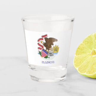 Illinois Flag Shot Glass