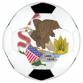 Illinois Flag Soccer Ball