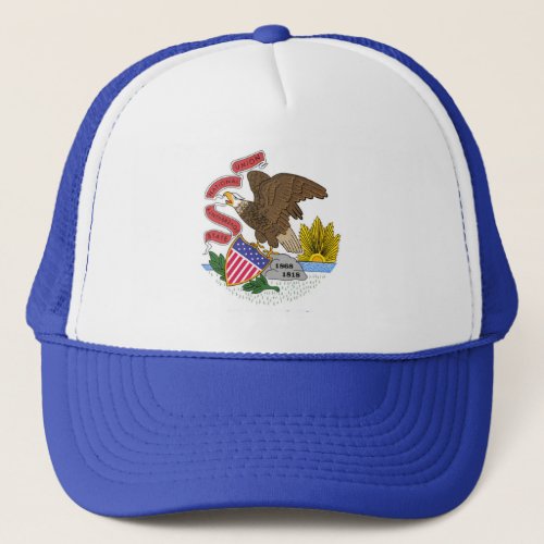 Illinois Flag Trucker Hat
