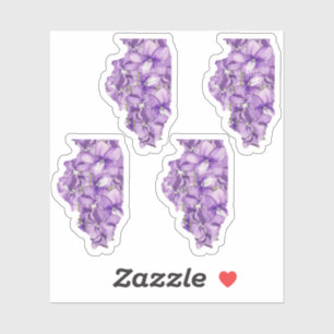 Illinois Flower Sticker
