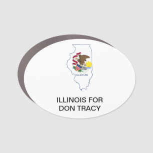 ILLINOIS for DON TRACY SENATE Button Car Magnet