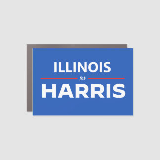 Illinois for Kamala Harris Car Magnet