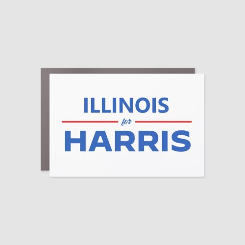 Illinois for Kamala Harris Car Magnet