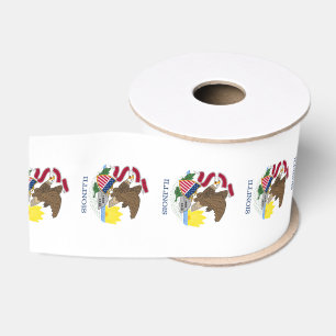 Illinois Grosgrain Ribbon