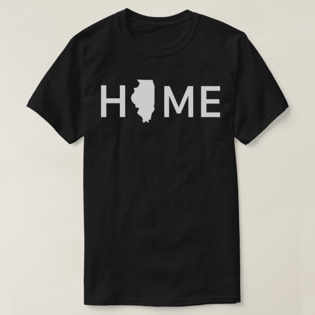 Illinois Home Love U T-Shirt (Design Front)
