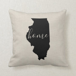 Illinois Home State Throw Pillow