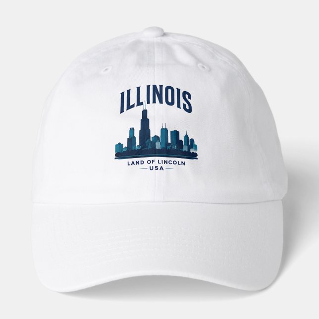 Illinois Iconic Landmarks Hat (Front)