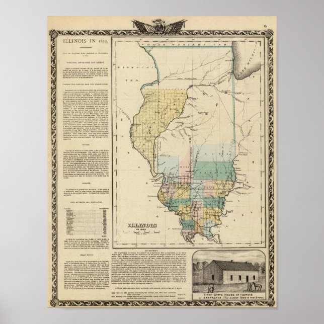 Illinois in 1822 poster (Front)