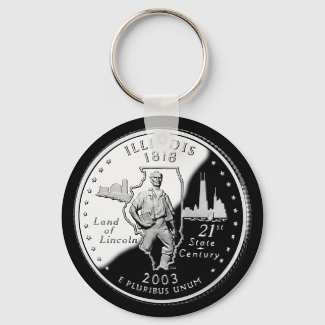 ILLINOIS KEYCHAIN (Front)