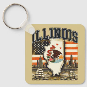 Illinois Keychain
