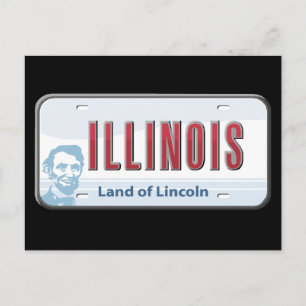 Illinois Land of Lincoln Postcard