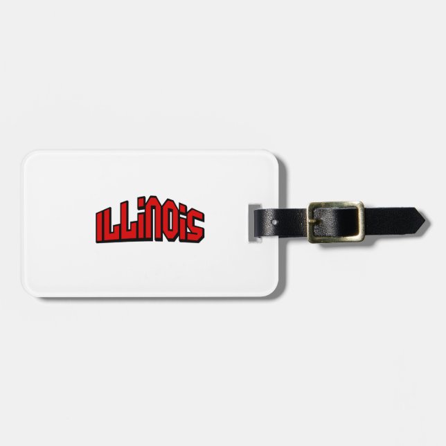 Illinois Luggage Tag (Front Horizontal)