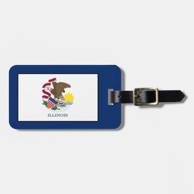 Illinois Luggage Tag (Front Horizontal)
