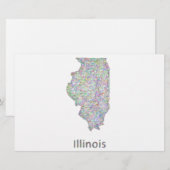 Illinois map (Front/Back)