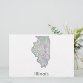 Illinois map (Standing Front)