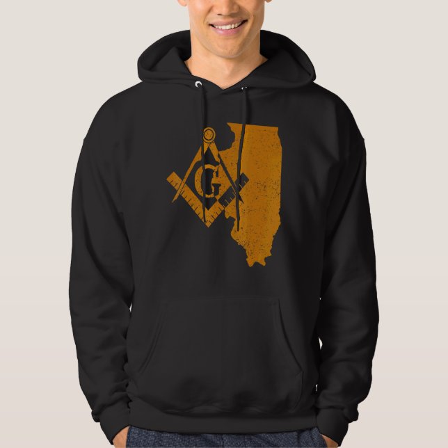 Illinois Masons Grand Lodge Af&am Freemason Father Hoodie (Front)