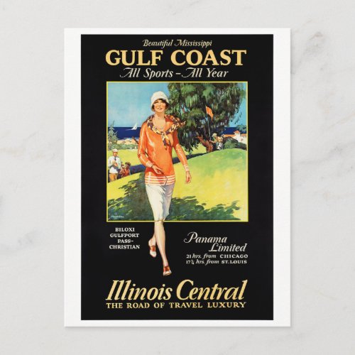 Illinois Mississippi Restored Vintage Poster Postcard