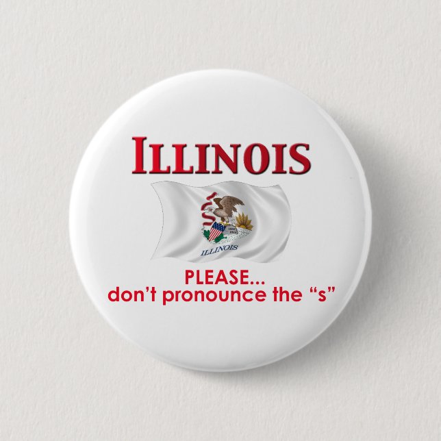 Illinois Motto Button (Front)