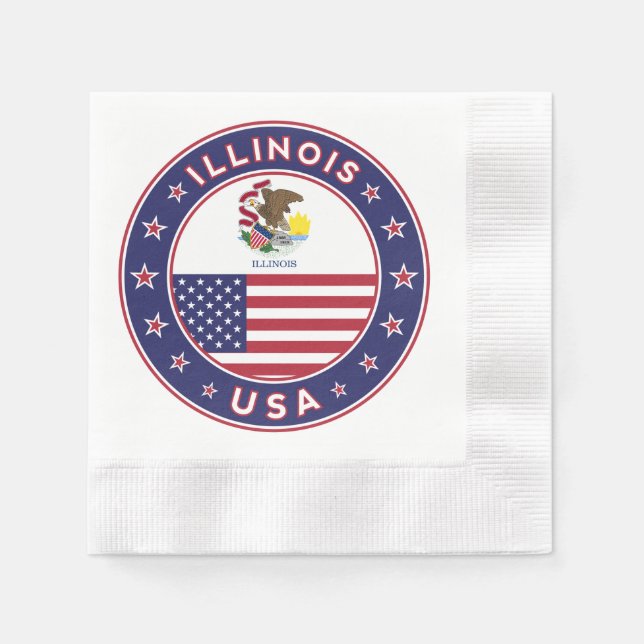Illinois Napkins (Front)