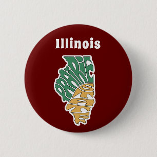 Illinois Nickname Word Art   Button