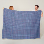 Illinois official state tartan fleece blanket