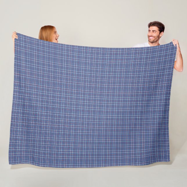 Illinois official state tartan fleece blanket (In Situ)