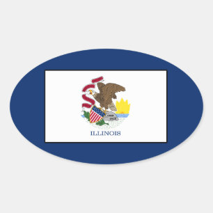 Illinois Oval Sticker