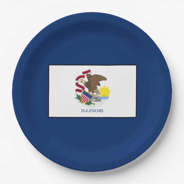 Illinois Paper Plates (Front)