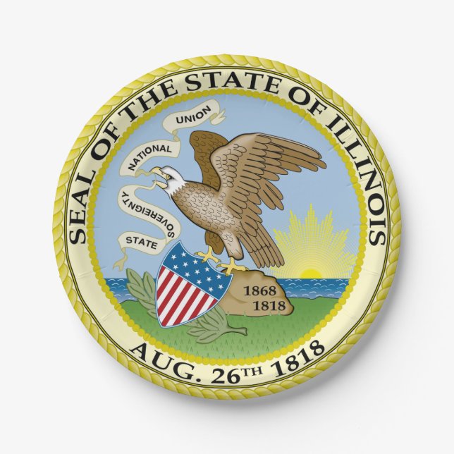 Illinois Paper Plates (Front)