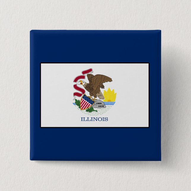 Illinois Pinback Button (Front)