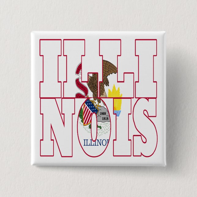 Illinois Pinback Button (Front)