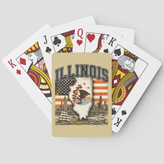 Illinois Poker Cards (Back)