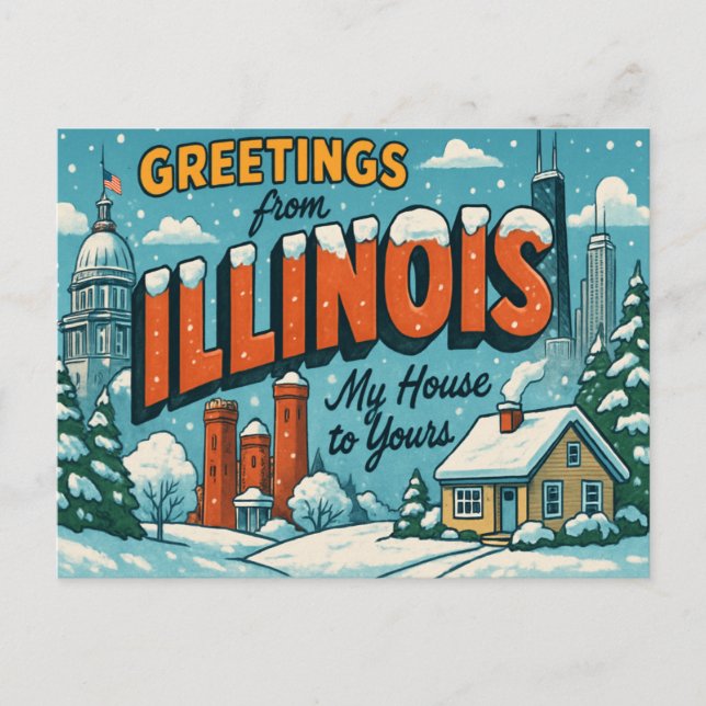 ILLINOIS Postcard (Front)