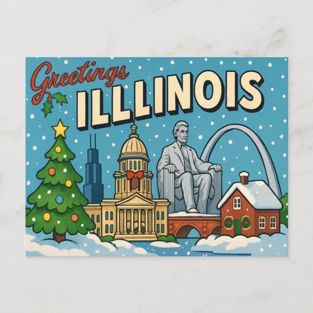 ILLINOIS Postcard (Front)