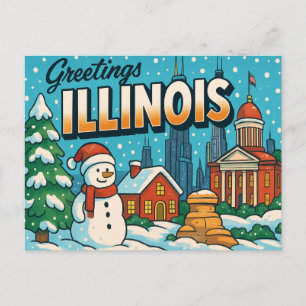 ILLINOIS Postcard
