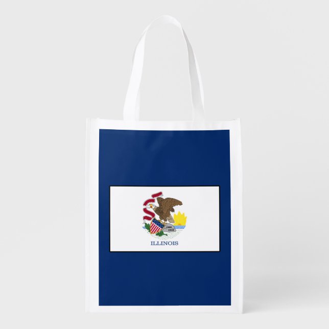 Illinois Reusable Grocery Bag (Front)